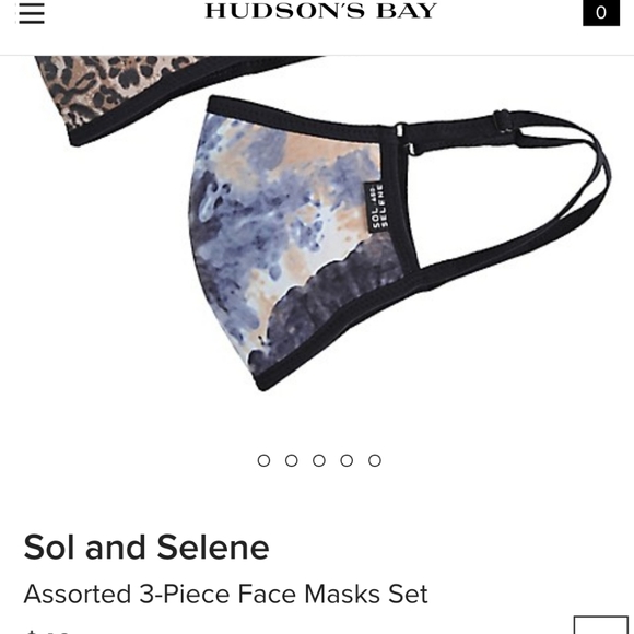 Sol and Selene protective face cover 3 pack - Picture 2 of 3